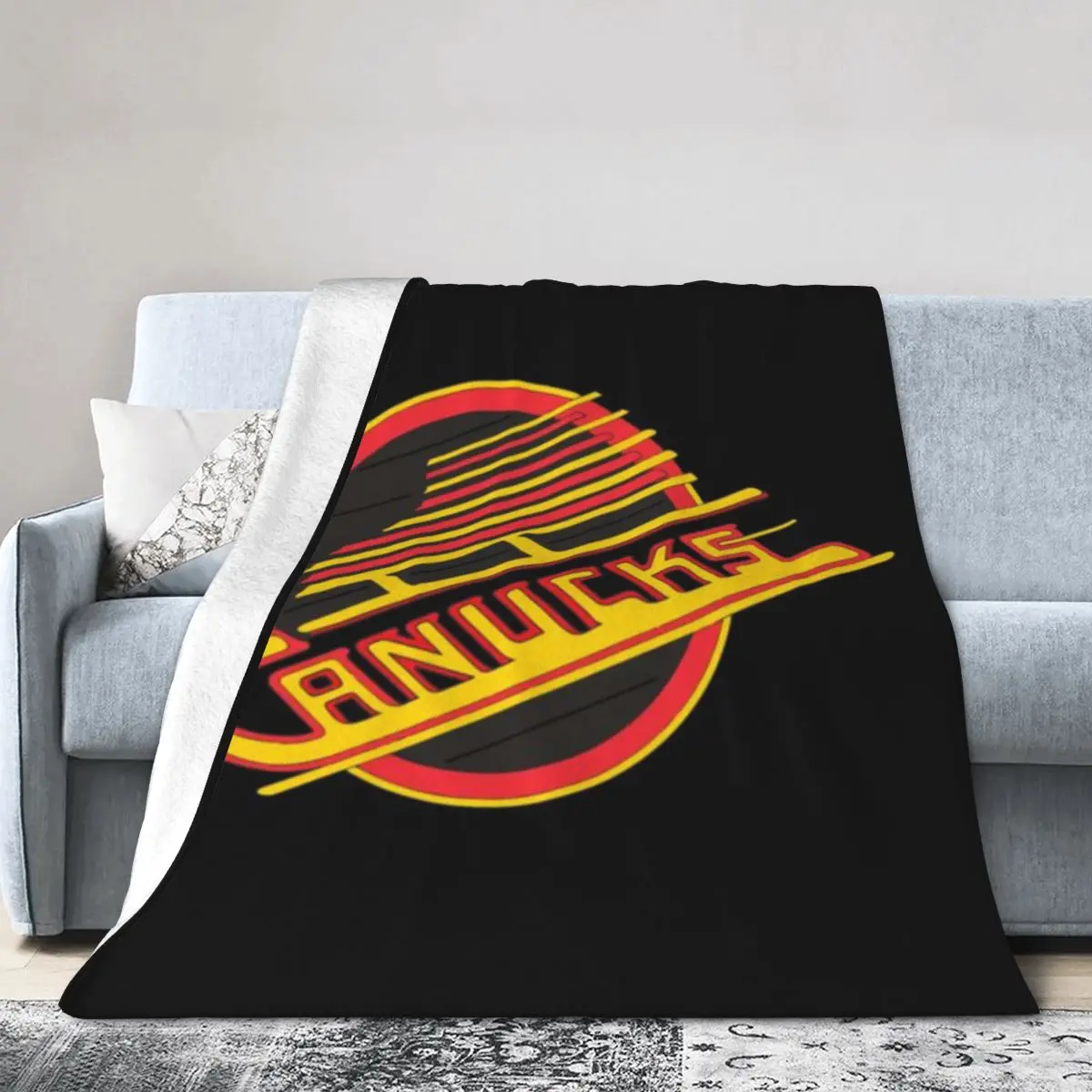 Canucks-vancouver Ультрамягкое одеяло из микрофлиса