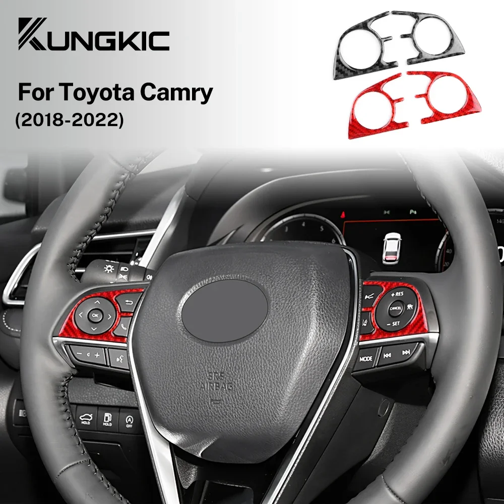 LHD настоящая мягкая наклейка из углеродного волокна для Toyota Camry 2018 2019 2020 2021 2022