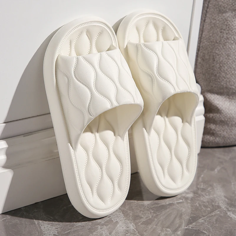 Woman Slippers Summer Home Thick Platform Bathroom Cloud Slippers Non-slip Flip Flops Women Fashion Soft Sole EVA Indoor Slides