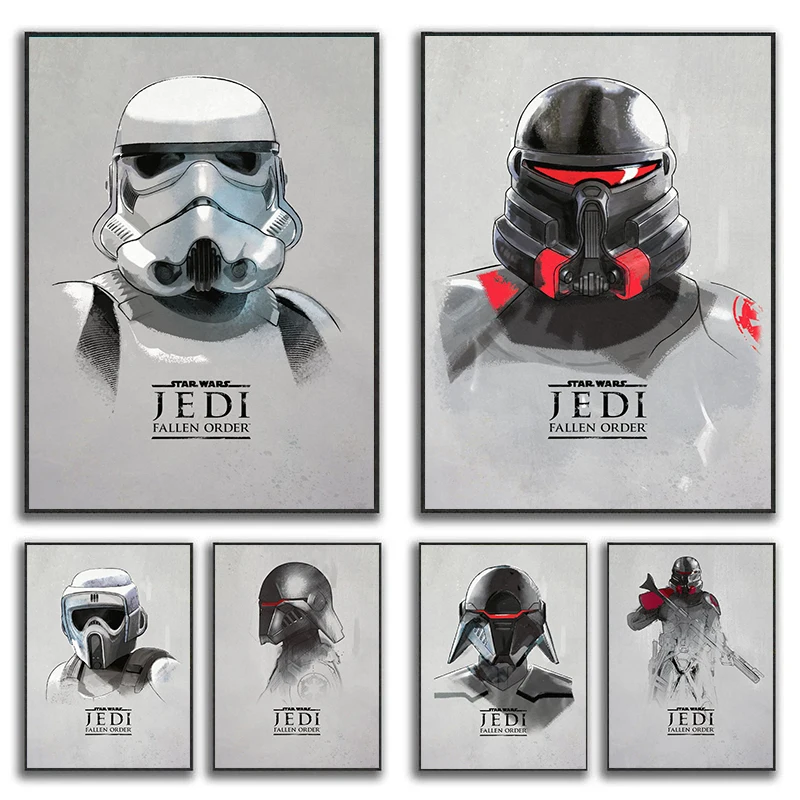 

Постер из фильма «Звездные войны», Картина на холсте штурмовика, инквизитор, Настенная картина для гостиной, украшение для дома