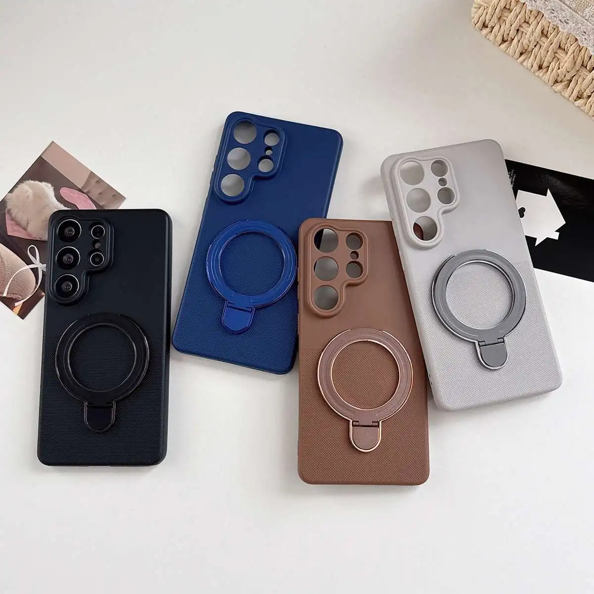 Фото Силиконовый чехол-держатель с кольцом и точками для Xiaomi Mi Poco C85 C75 C65 C71 C61 Poco M5S M8 Pro M7 5G X6, мягкий чехол-накладка №3