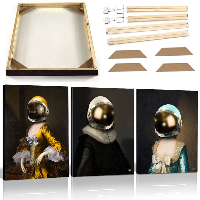 

Шлем европейского стандарта с рамкой, фигурка в масках, скандинавский постер, принты, абстрактная винтажная картина для гостиной