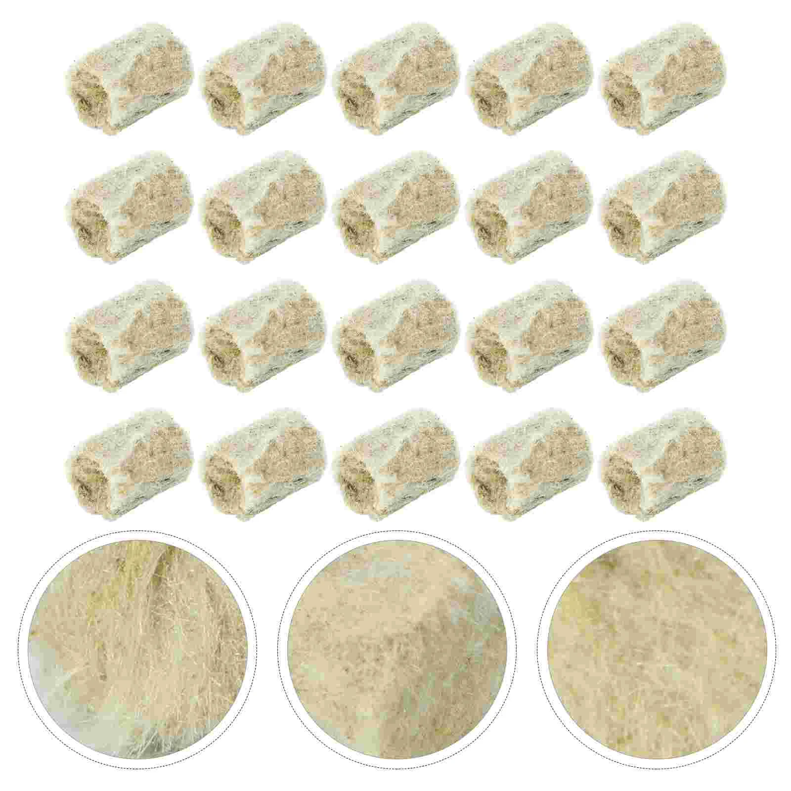 

20 Pcs Soilless Cultivation Wool Plug Hydroponic Sponges Root Planting Gardening Tools