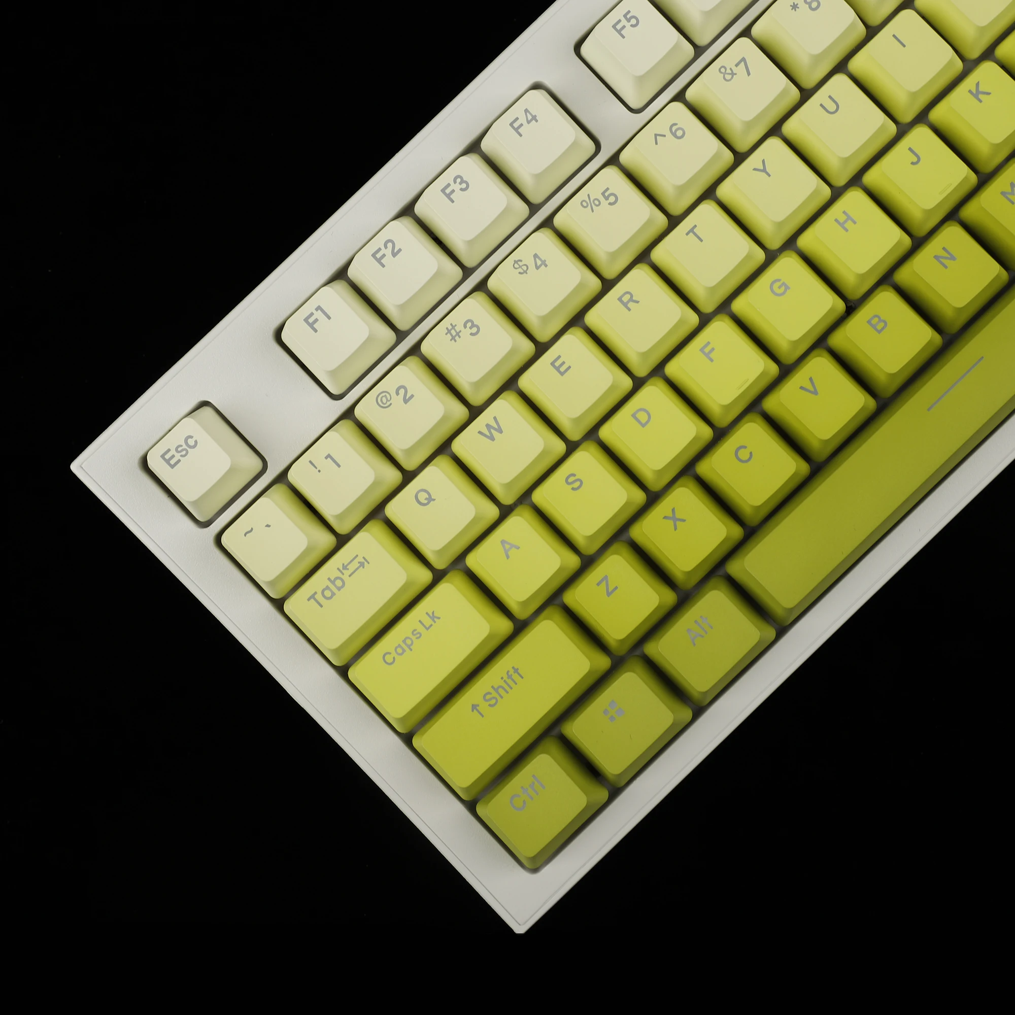 122 YMDK Lemon колпачки для клавиш с двойной подсветкой PBT OEM профиль колпачок