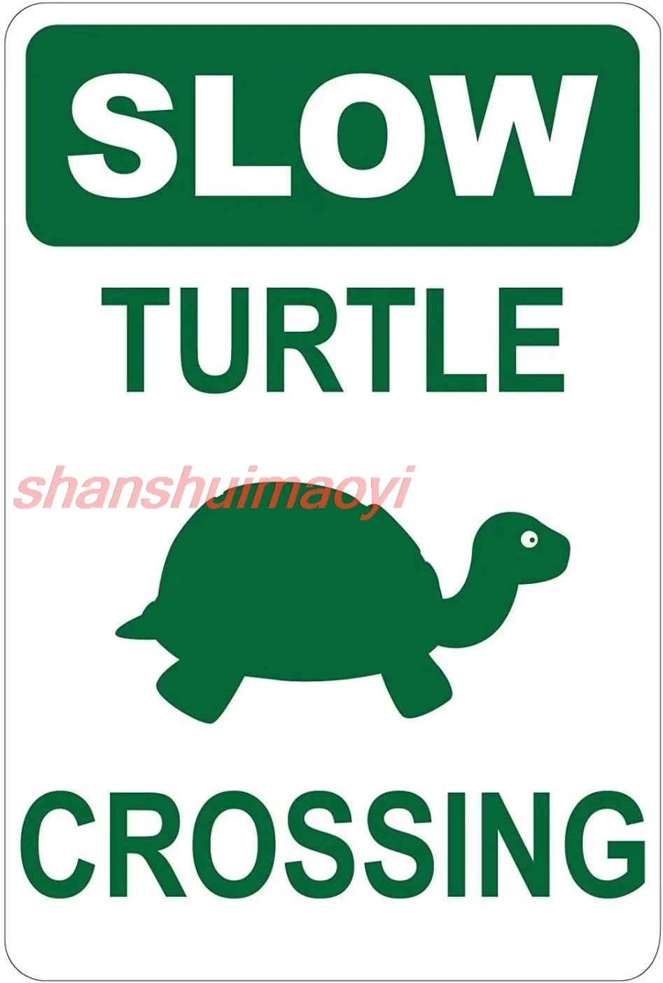 Металлический знак CCPARTON медленная черепаха пересекающие знаки предупреждающий