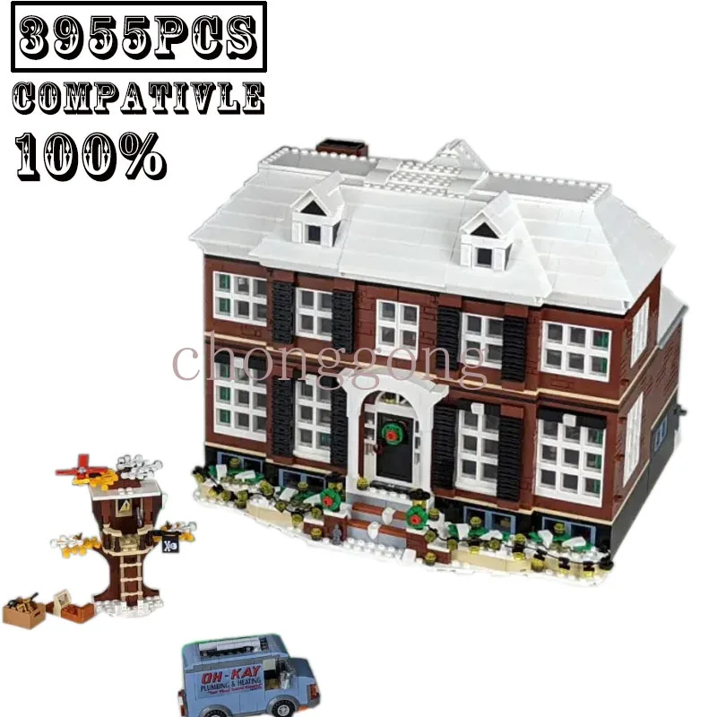 New 3955pcs Movie Home Alone House Set Model City Fit 21330 Building Kits Blocks Bricks Figures Diy Toys Children Kid Gifts