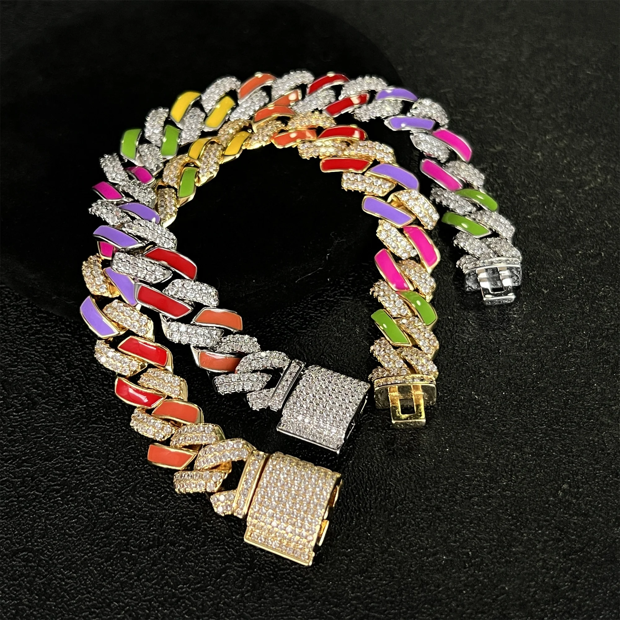 

Many Colour Glue Jewelry Women Luxury Handmade DIY Making Pendant Charms Accessories Femme Hip Hop Bracelets