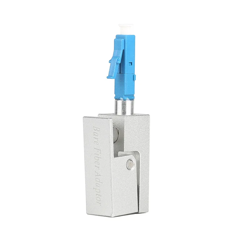 LC Square Bare Fiber Flange Bare Fiber Temporary Connection Adapter OTDR Test Bare Fiber Coupler Fixture