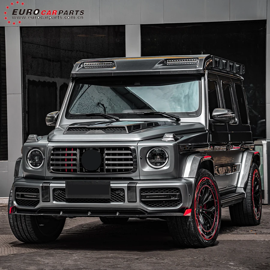 Фото G Class W464 Off Road Dry Carbon Over Fender G500 G63 G550 4X4 W464 W463A 2018-2023 Новый стиль Карбоновые детали для автоматического расширения крыла №3