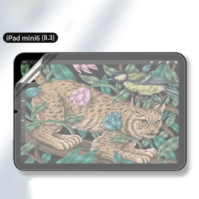 

TPU drawing film Screen Protector For iPad Mini 6 2021 8.3 A2568 mini 6th Mini6 Paper Film Pet Matte Protective Drawing Film