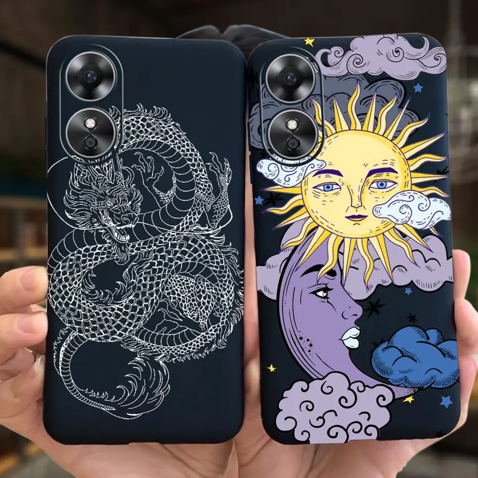 Фото Чехол для Oppo A17 A17K чехол Drago астронавт мозаика модный задний бампер для Oppo A17 CPH2477 Coque Fundas Мягкий силиконовый чехол №2