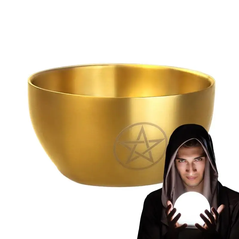 

Stainless Steel Serving Bowls Rustproof Stainless Steel Serving Bowl With Pentagram Pattern Home Decor Products For Kitchen