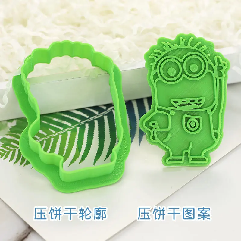 Мультяшные 3D формочки для печенья с миньонами сделай сам пластиковые