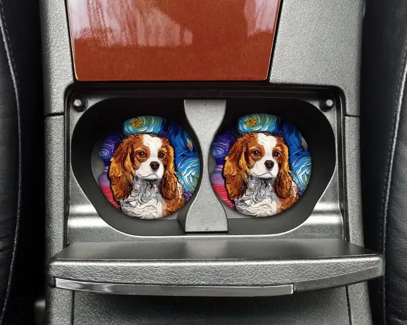 2 шт. автомобильный держатель для стакана с собакой Звездная ночь