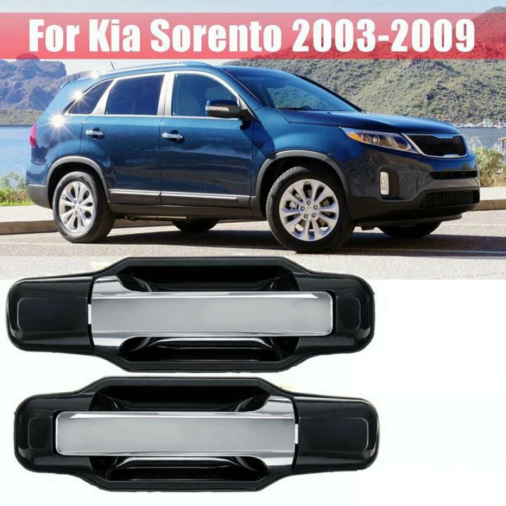 

Kia Sorento 2003-2009 Комплект Внешних Дверных Ручек - Передняя Задняя Левая Правая Пластиковая Дверная Ручка Материал ABS Дл...