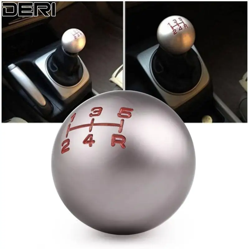 

M10X1.5 Round 5/6 Speed Aluminum Gear Shift Knob for Honad Civic Fit Alloy Vehicle Gear Shift Knob