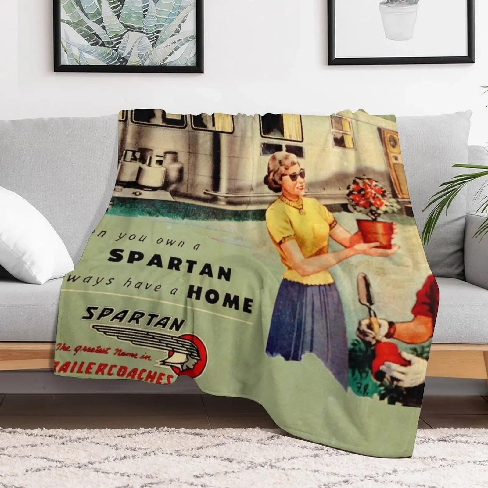 Плюшевое одеяло для дивана Spartan Trailers Tulsa