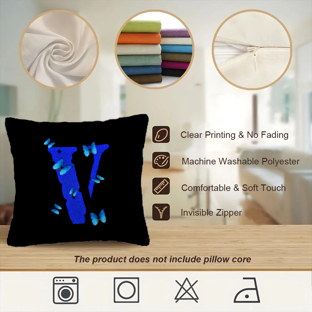 Подушка V-Vlone Квадратные Чехлы Для Подушек Плюшевая Декоративная Наволочка