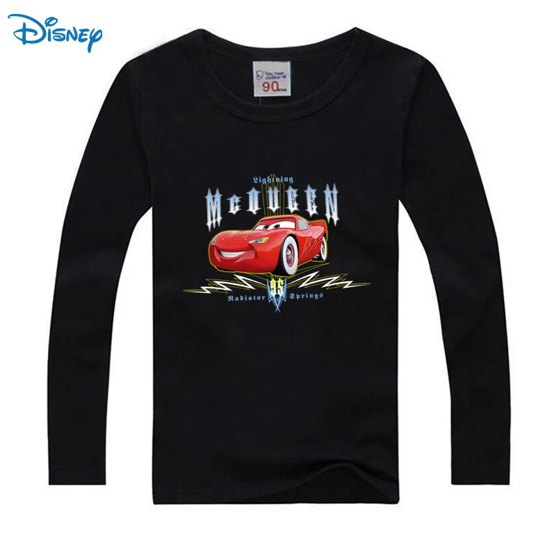

Disney Autumn New Children'S Sweater Long-Sleeved T-Shirt Cartoon Cars Lightning McQueen General Cotton Children'S Clothing