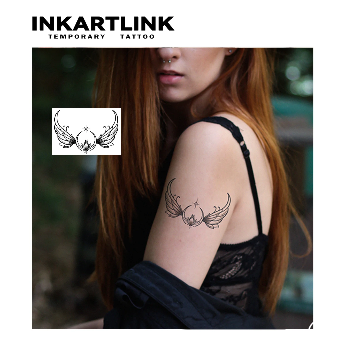Временная татуировка крыла держится до 15 дней новая технология волшебная