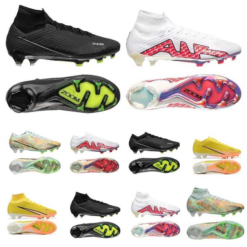 

2022 Soccer Shoes Elite Superfly VIII Outdoor Lawn Boys Woman Football Boots Training FG AG Cleats Futebol Wholesale Chuteiras