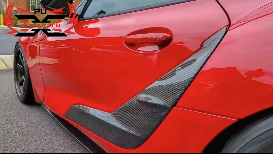 Для Toyota Gr Supra A90 A91 Mk5 Trd Style Дверная доска из углеродного волокна Боковое крыло