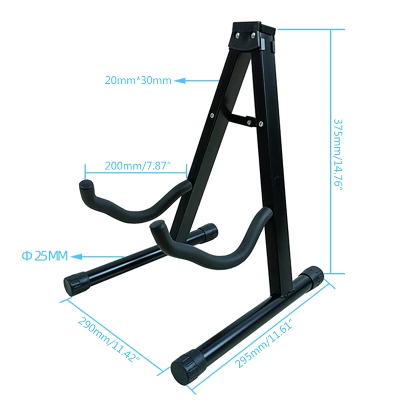 

448D Складная портативная гитарная А-образная подставка для акустических и электрических гитар, отличная производительность