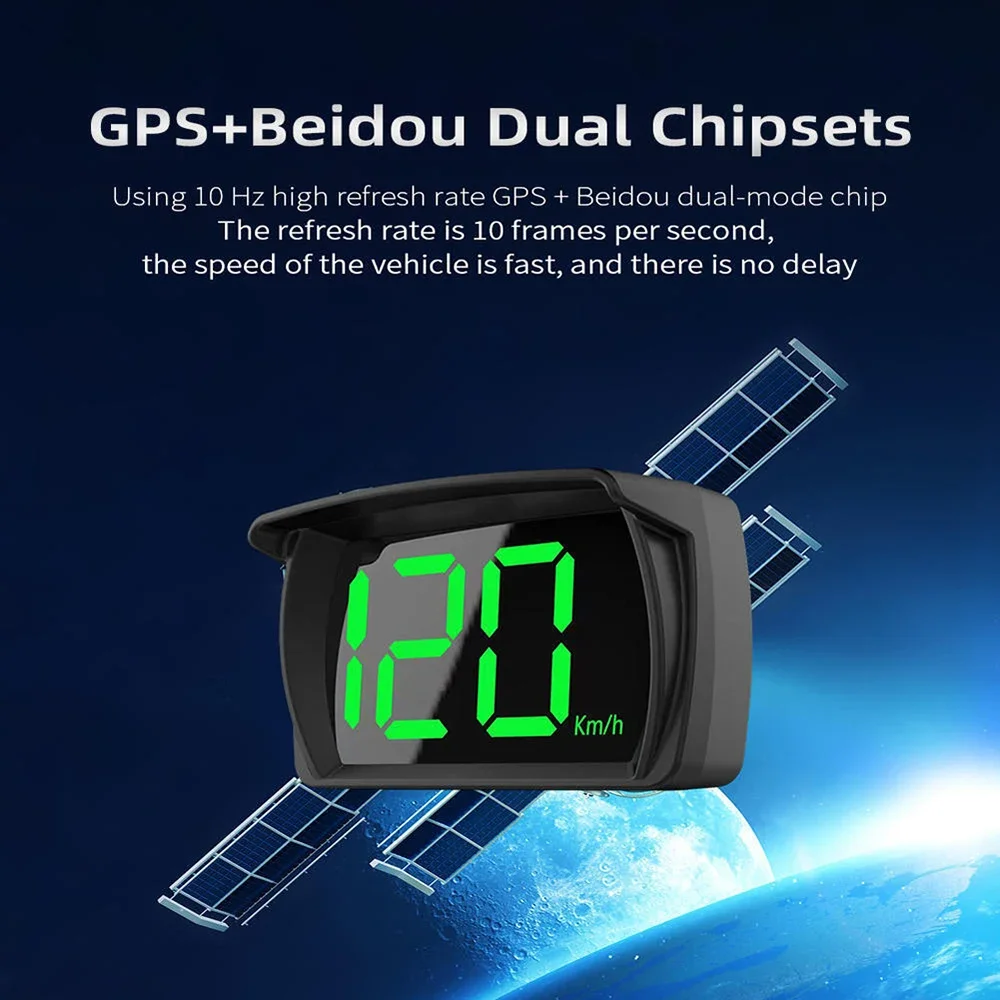 Автомобильный HUD проекционный дисплей GPS Hud Цифровой спидометр с большим шрифтом