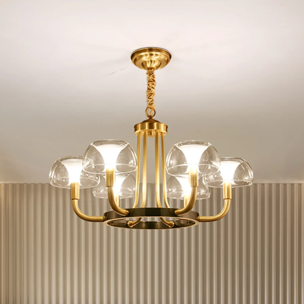 

Modern Luxury Copper Creative Chandelier Lighting For Living/Dining Room American Light Nordic Lighting Fixture Indoor Lights