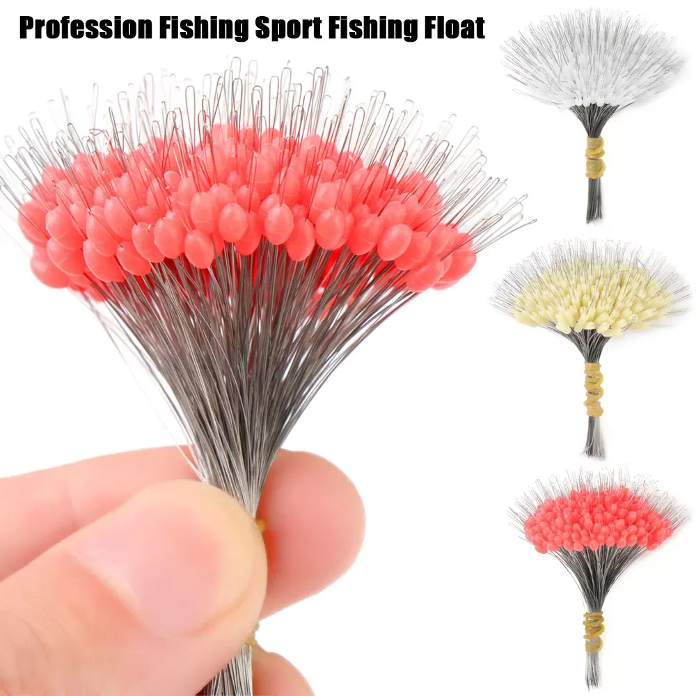 

300Pcs/Set Anti-wrapped Beans Float Fishing Bobber Silicone Stopper Space Bean Connector Fishing Line Resistance Fishing Tool
