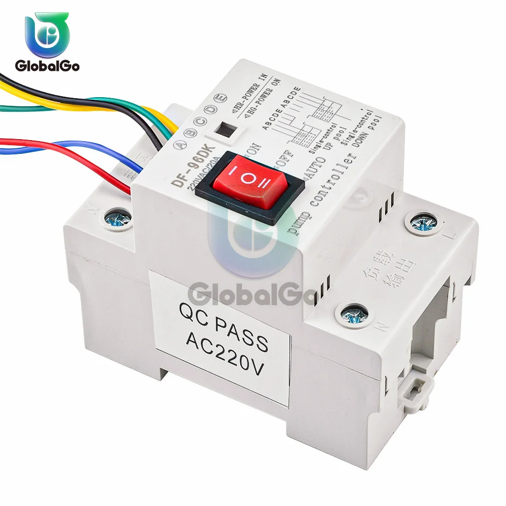

DF-96D Automatic Water Level Controller Switch 20A 220V Water tank Liquid Level Detection Sensor Water Pump Controller 2m Wires