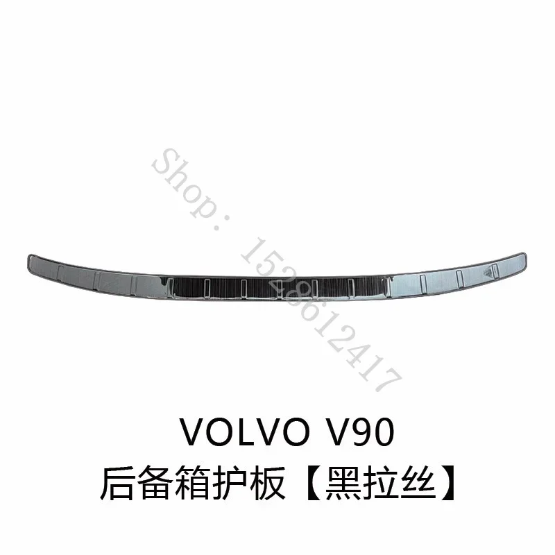 

Для Volvo V90/CC 2017 2018 2019 ~ 2025 автомобильные аксессуары из нержавеющей стали, защита заднего бампера, порог багажника, протектор, накладка на задний Стайлинг