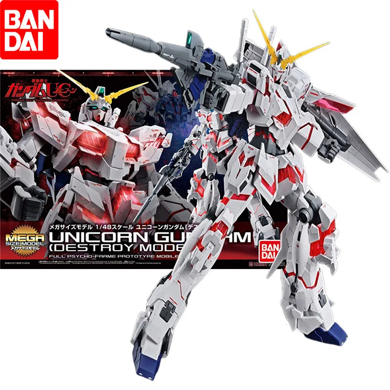 

В наличии BANDAI MEGA SIZE 1/48 RX-0 UNICORN GUNDAM (режим разрушения) Ver. Сборные модели ПВХ Аниме фигурки героев коллекционная игрушка