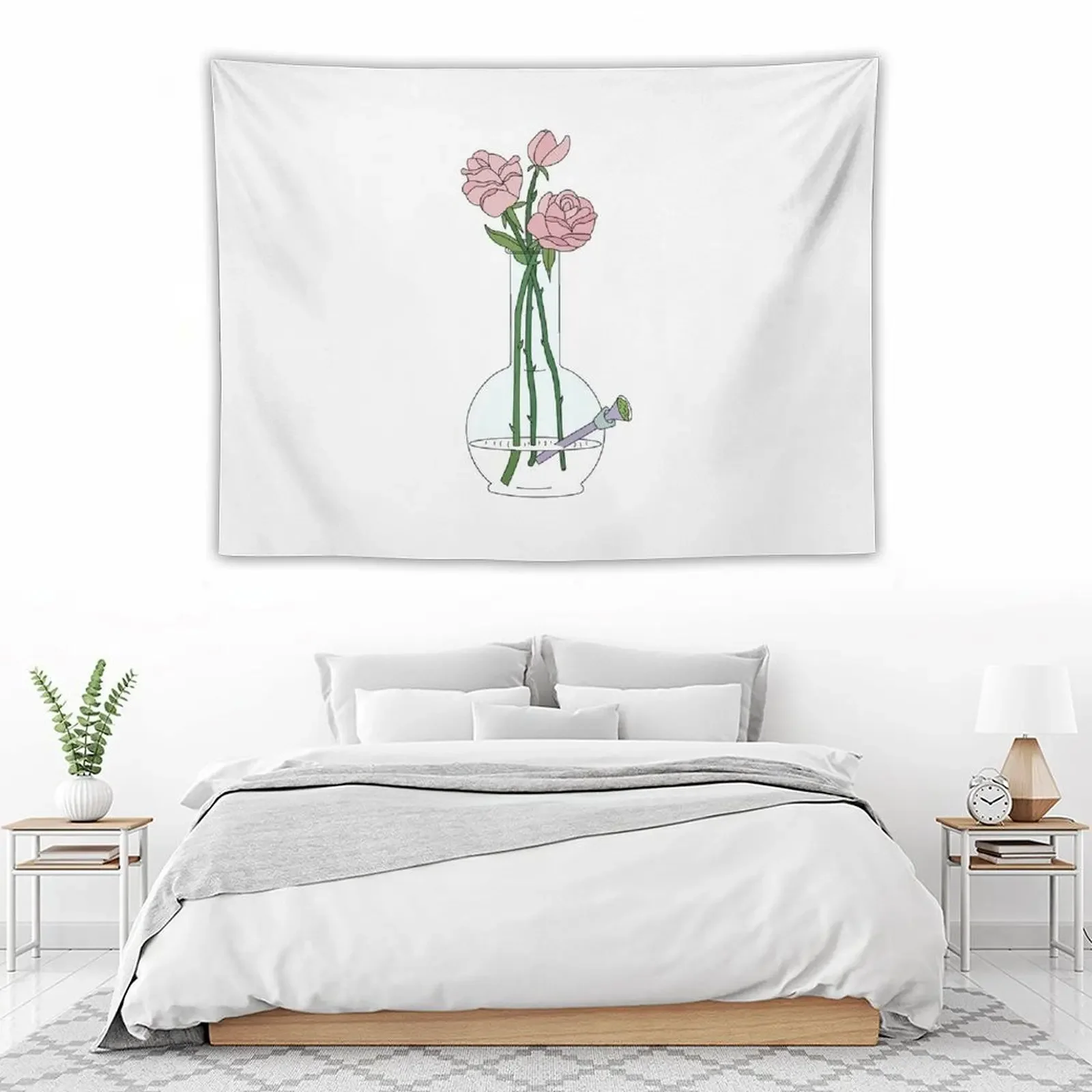 Гобелен с розами и Бонг украшение для дома настенный гобелен