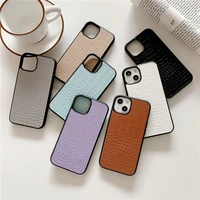 luxury business crocodile pattern couples hard case for iphone 11 12 13 pro max 7 8 plus xr x xs se 2020 leather cover fundas