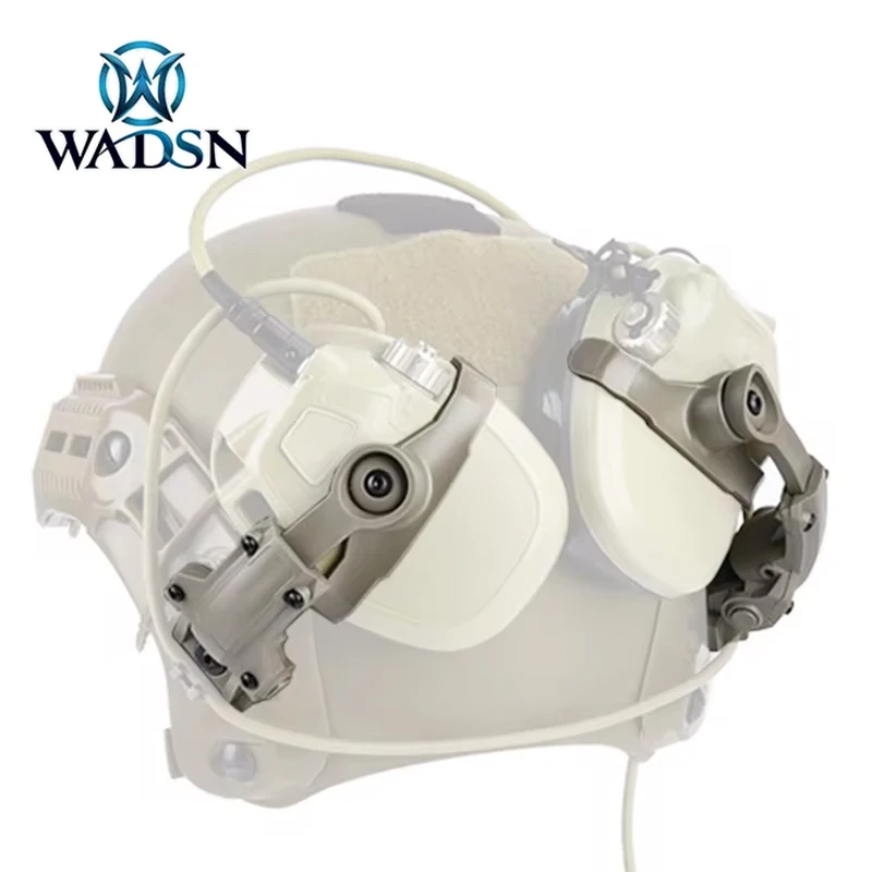 Подвесные тактические наушники с креплением на шлем Венди флюс и гарнитурой