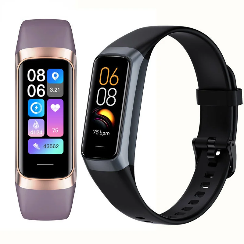 

2023 New Smart Watch Men Women Smart Bracelet Wristband 1.1 Inch Amoled Heart Rate Waterproof Body Fitness Tracker Band Best Hot