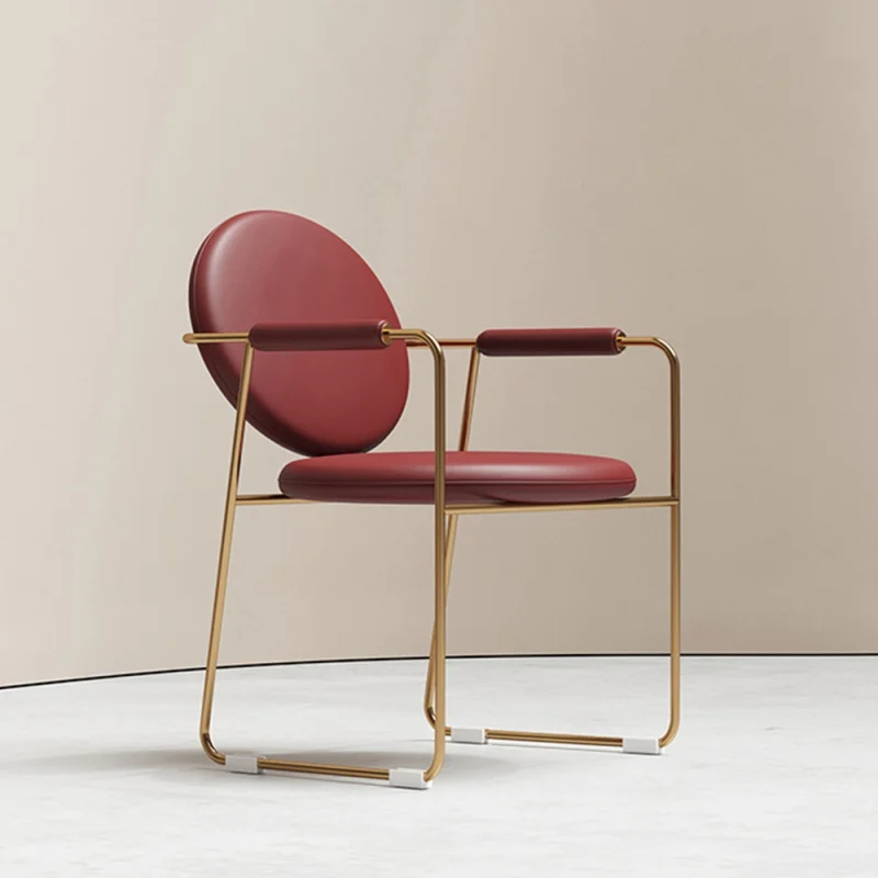 

Роскошный современный дизайн красный зеленый кожаный тканевый мягкий металлический стул обеденный стол стулья мебель для столовой обеден...