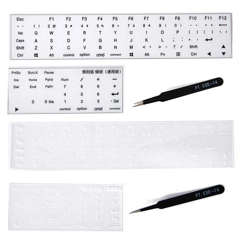

1 set Keyboard Side Stickers for DSA Height Mechanical Membrane Keycaps Computer
