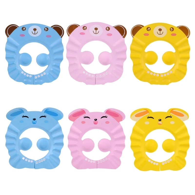 

Infant Shower with Ear Cover Adjustable Babies Bath Shampoo Hat for Toddler