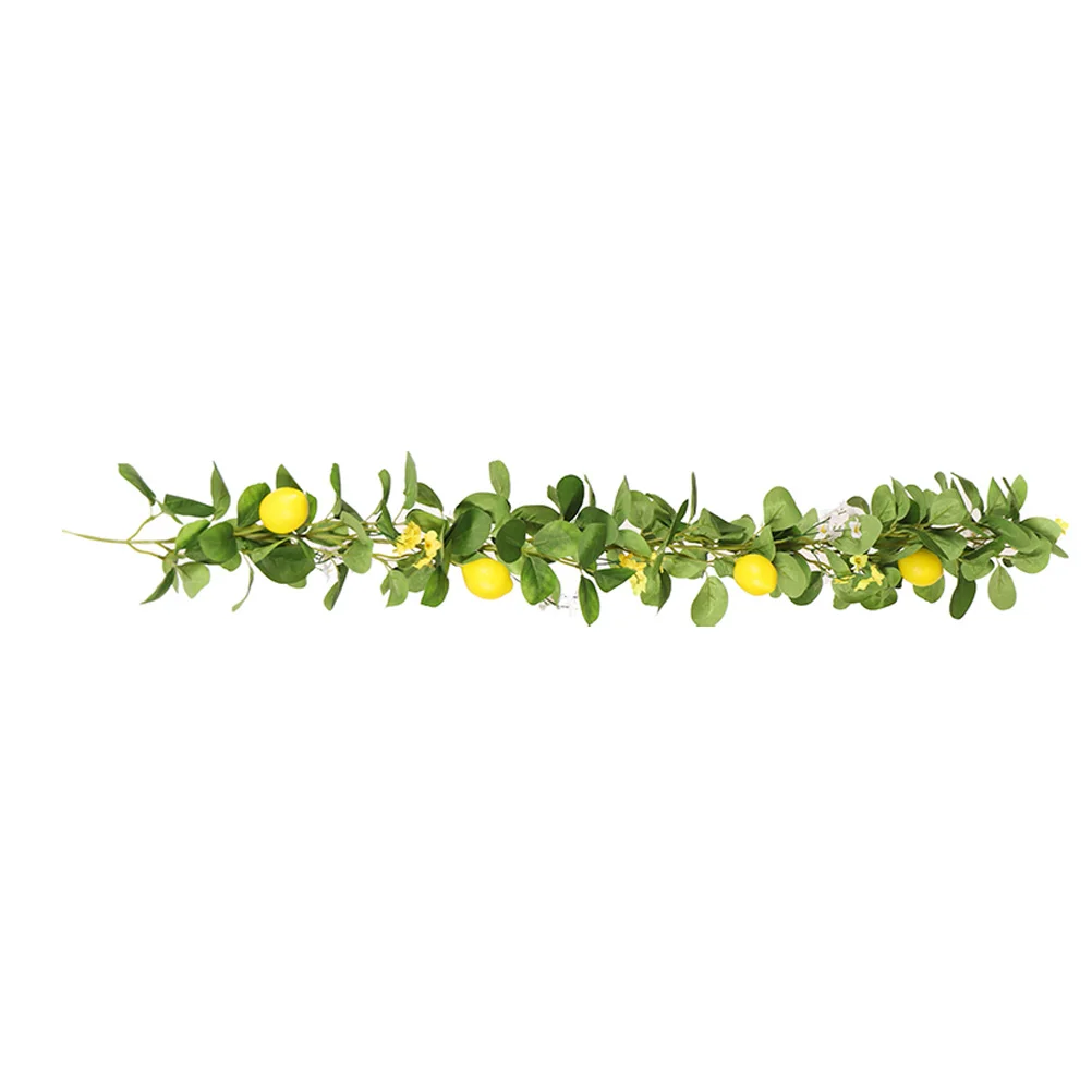 

Lemon Cane Front Door Garland Faux Greenery The Summer Simulation Fruit Scene Layout Decor Silk Flower Welcome Artificial