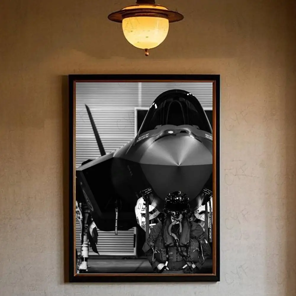 

Постер с изображением истребителя F-35