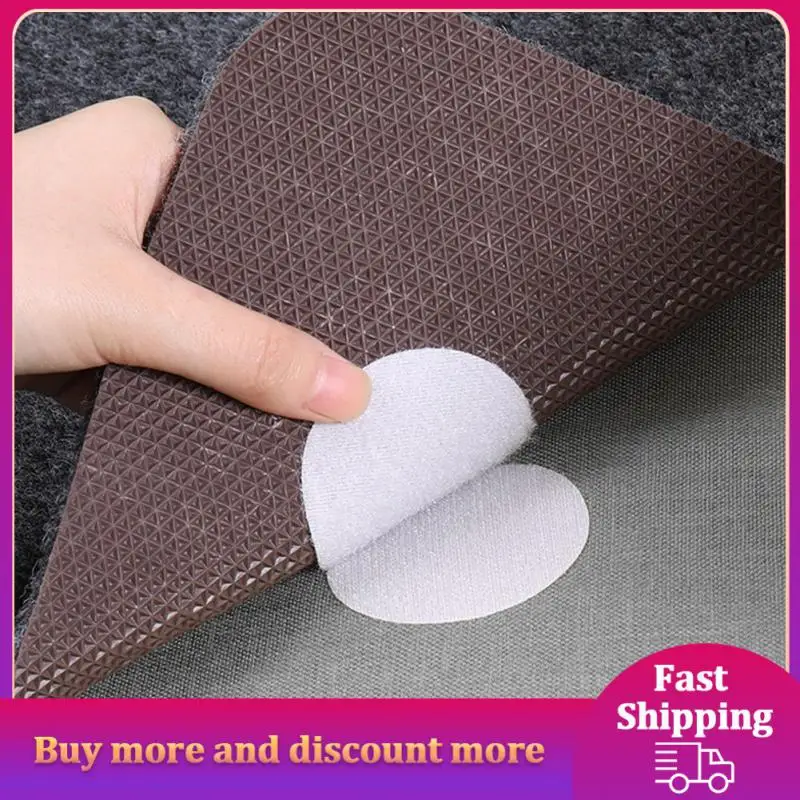 

5/10pair Strong Self Adhesive Fastener Nylon Hook Dots Stickers Adhesive Tape For Bed Sheet Sofa Mat Carpet AntiSlip Mat 5.3/6cm