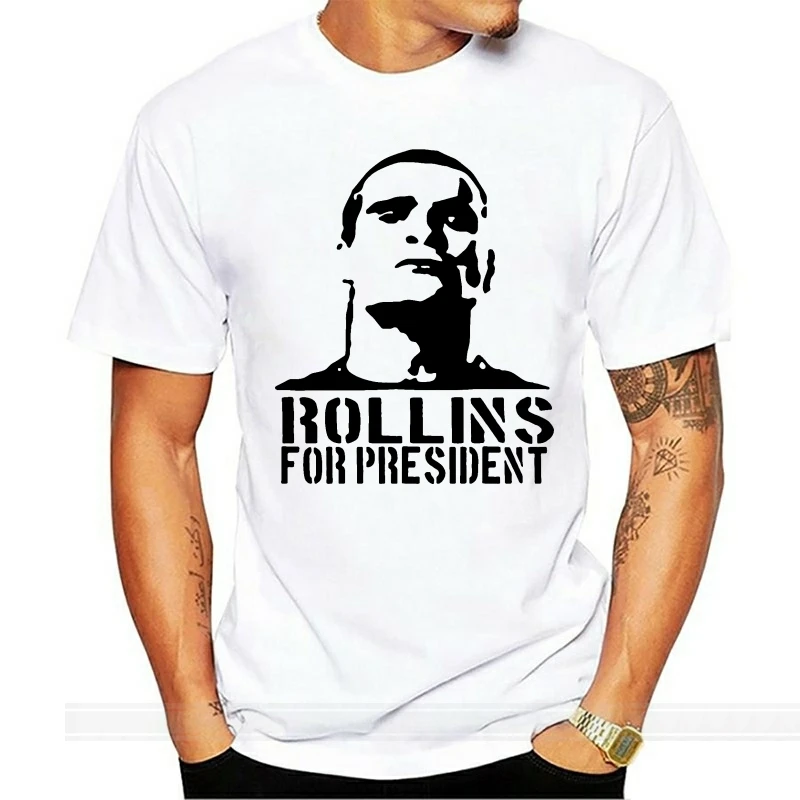 

Футболка Роллинз для президента-Смешная футболка комикс Генри панк Рок ТВ