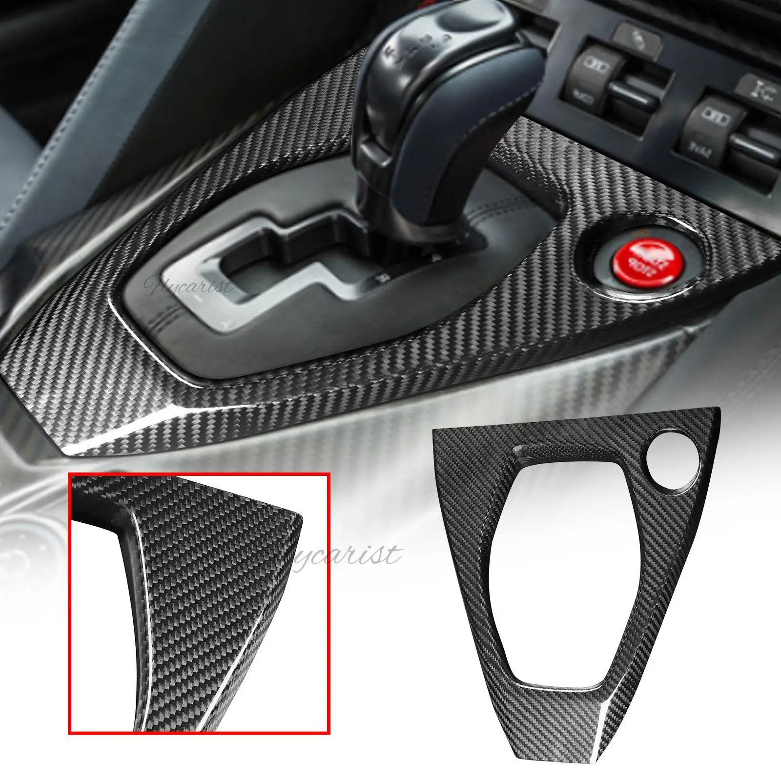 Сухая крышка панели переключения передач центральной консоли из углеродного