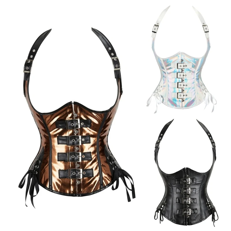 

Suspender Lift Up Female Waist Corset with Suspender Belt Women Fashion Slimming Waistband Buckle Close Corsets