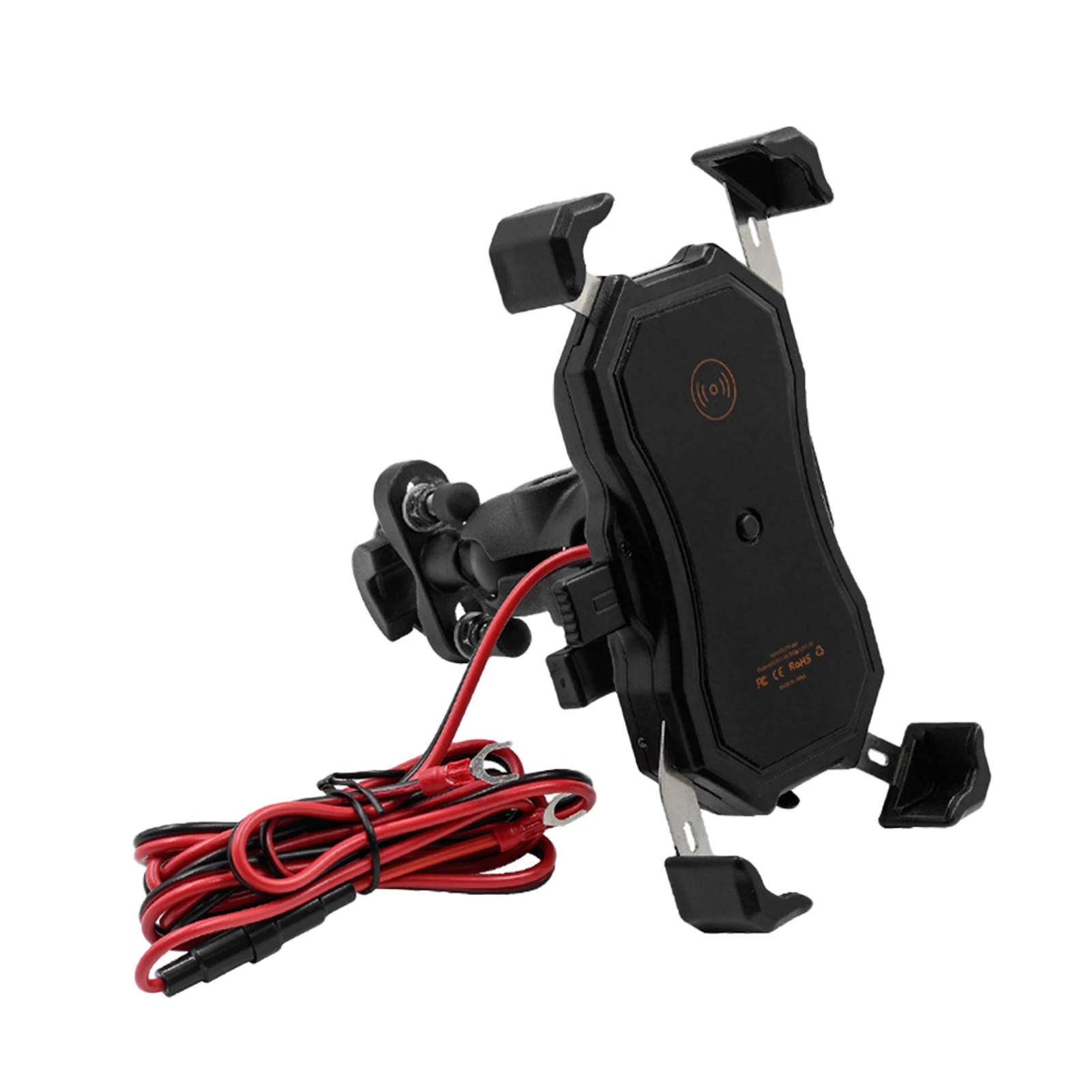 

12-24V Universal With Holder Wireless Aluminum Alloy Fast Handle Mount Motorcycle Phone Charger Durable Portable Easy Install