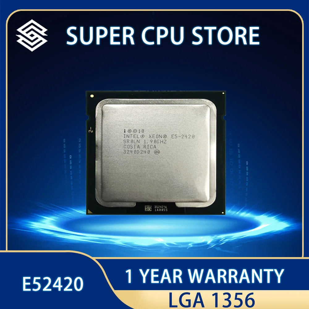 

E5-2420 Intel Xeon E5 2420 1,9 ГГц, шестиный ный, двенадцатический ЦПУ, 15 Мб, 95 Вт, LGA 1356
