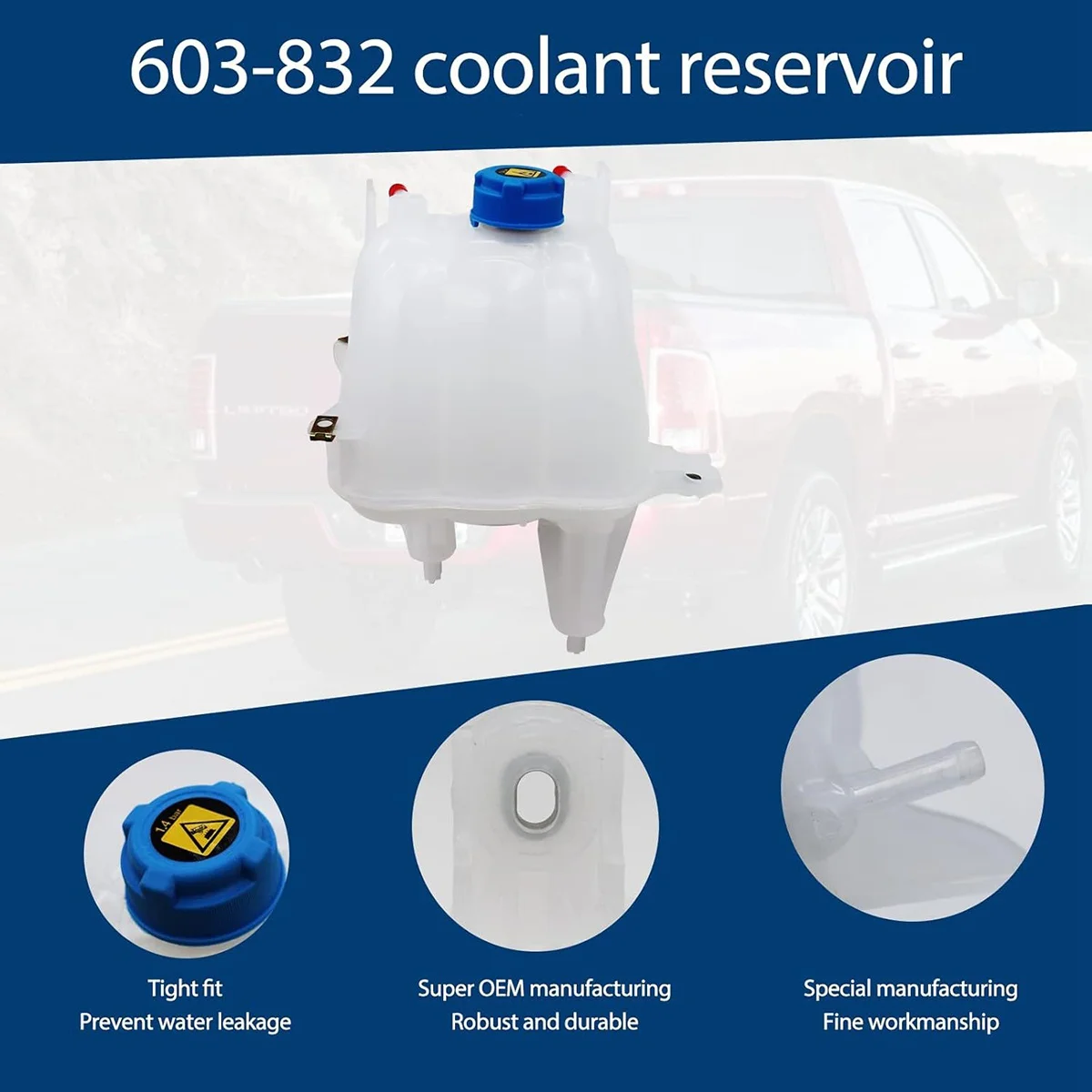 603-832 резервуар для охлаждающей жидкости 52014880AA Ram ProMaster 2500 1500 3500
