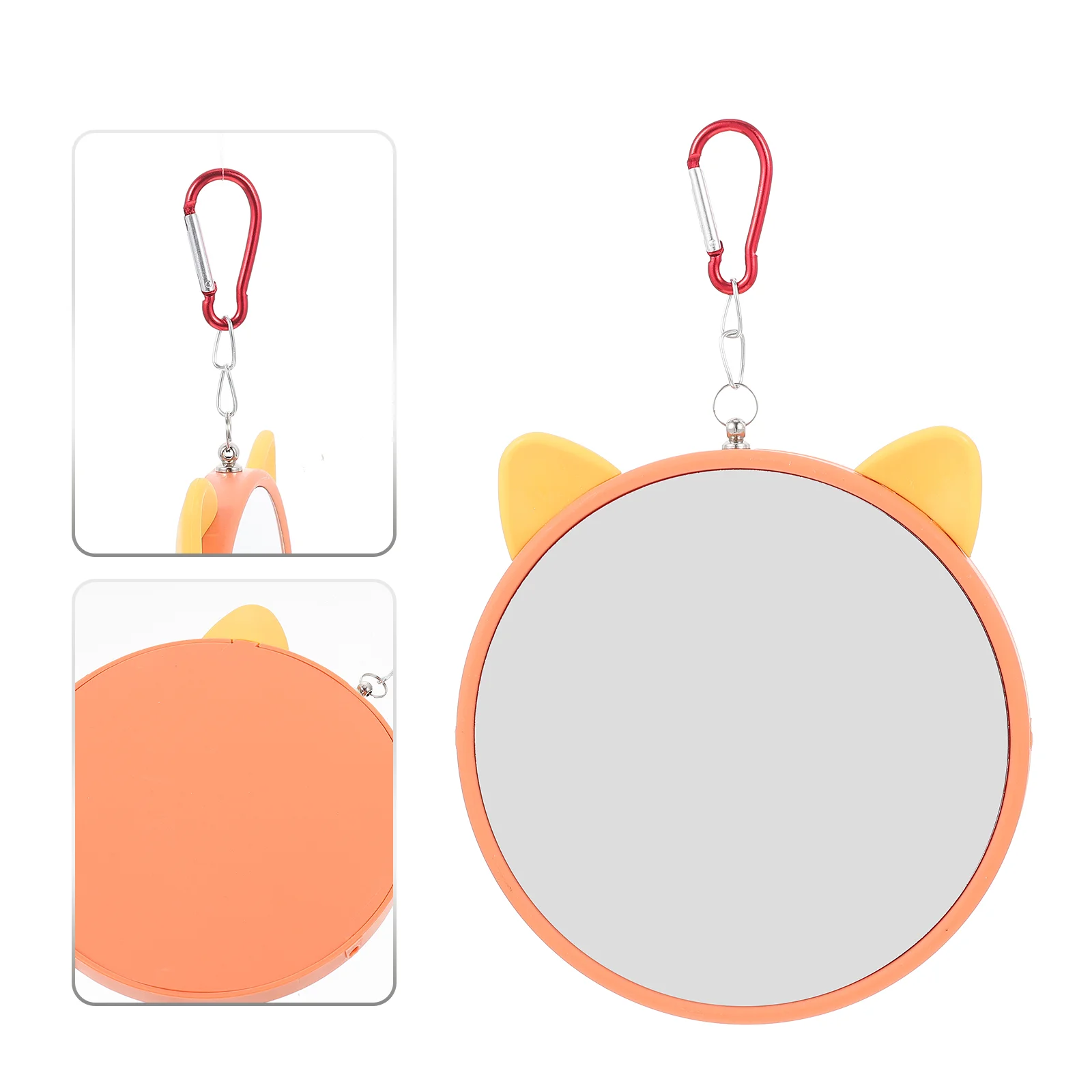 

2Pcs Hanging Parrot Bird Mirrors Funny Parrot Toys Mirror Design Parrot Toys Bird Accessories
